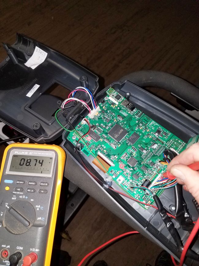 Diagnosing using a voltage meter